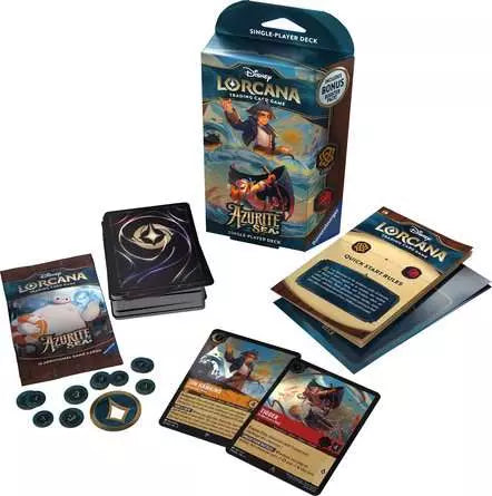 Disney Lorcana: Azurite Sea Starter Deck (Amber & Ruby)