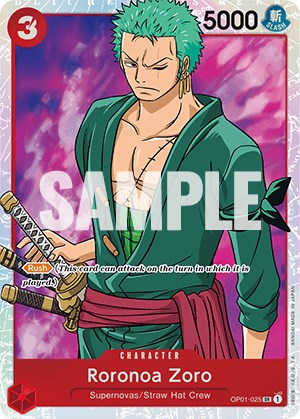 One Piece Card Game: Roronoa Zoro (025) card image