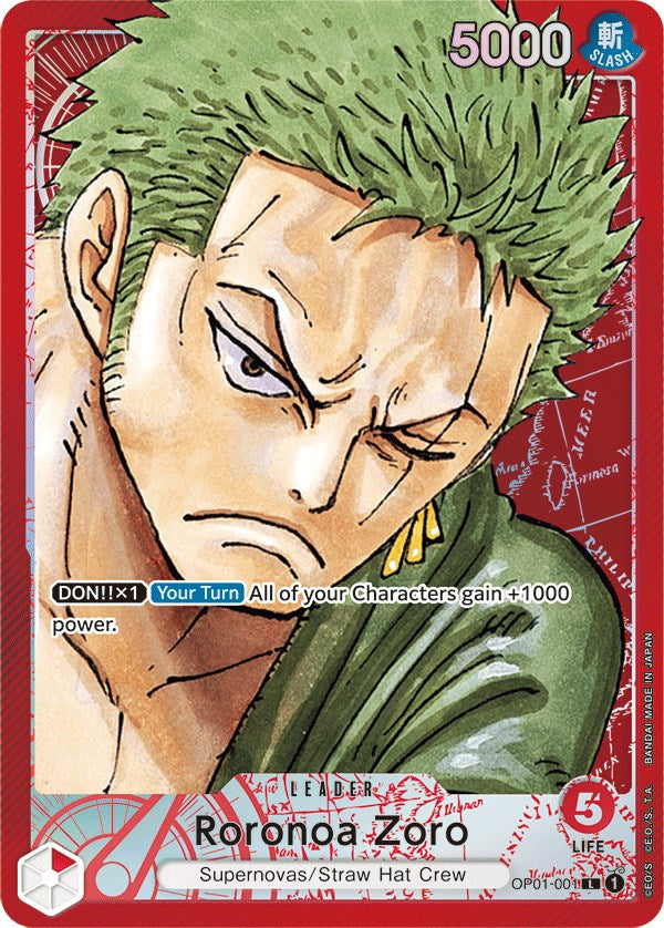 One Piece Card Game: Roronoa Zoro (001) (Parallel) card image