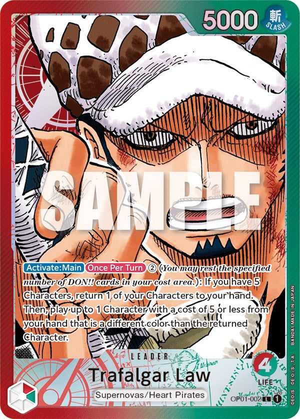 One Piece Card Game: Trafalgar Law (002) (Parallel) card image