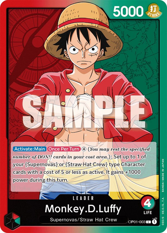 One Piece Card Game: Monkey.D.Luffy (003) card image