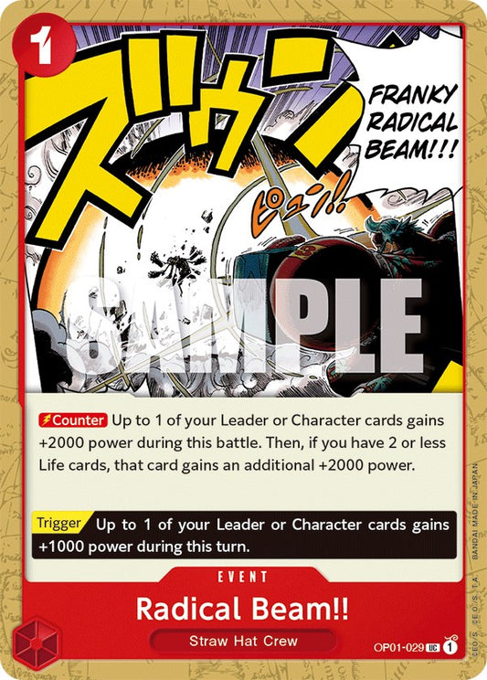 One Piece Card Game: Radical Beam!! card image