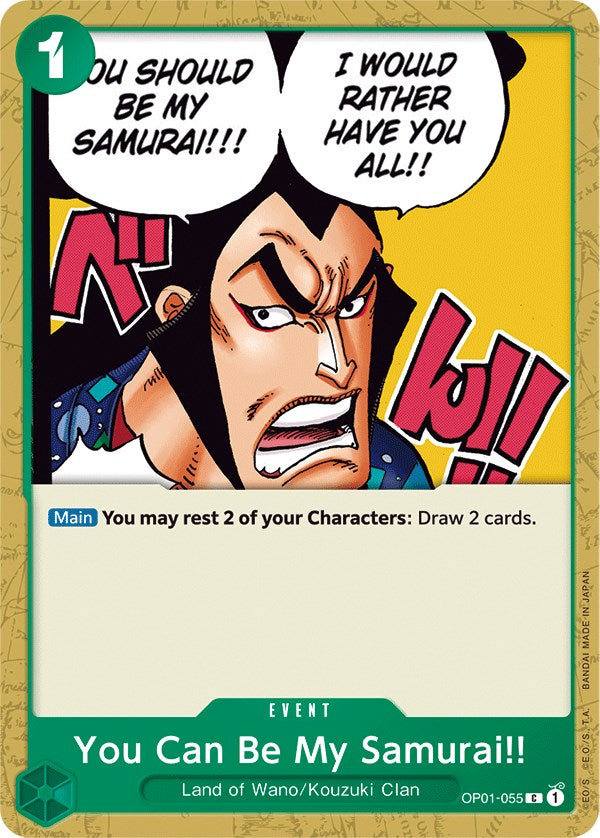 One Piece Card Game: You Can Be My Samurai!! card image