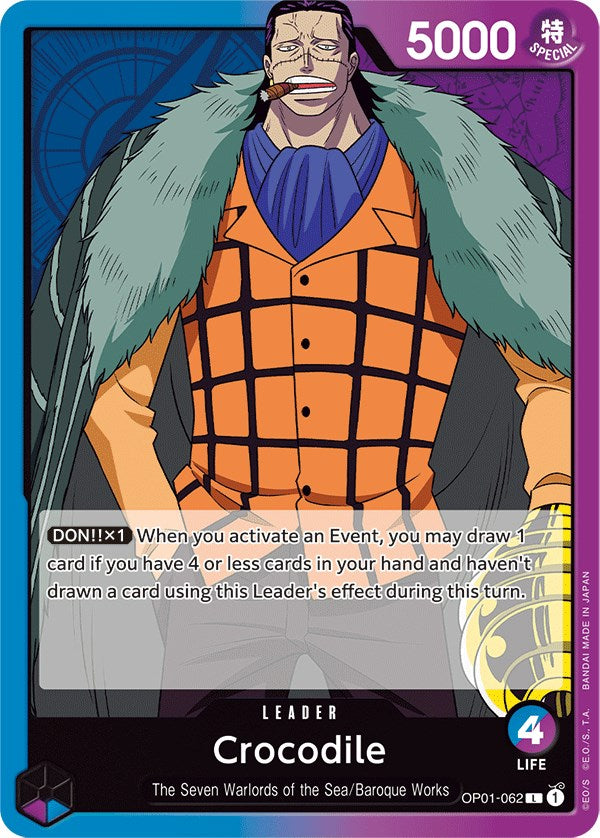 One Piece Card Game: Crocodile (062) card image