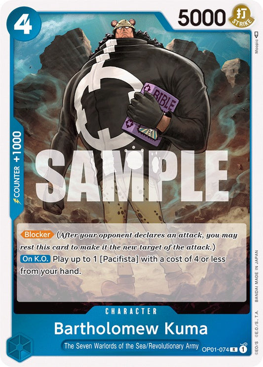 One Piece Card Game: Bartholomew Kuma card image