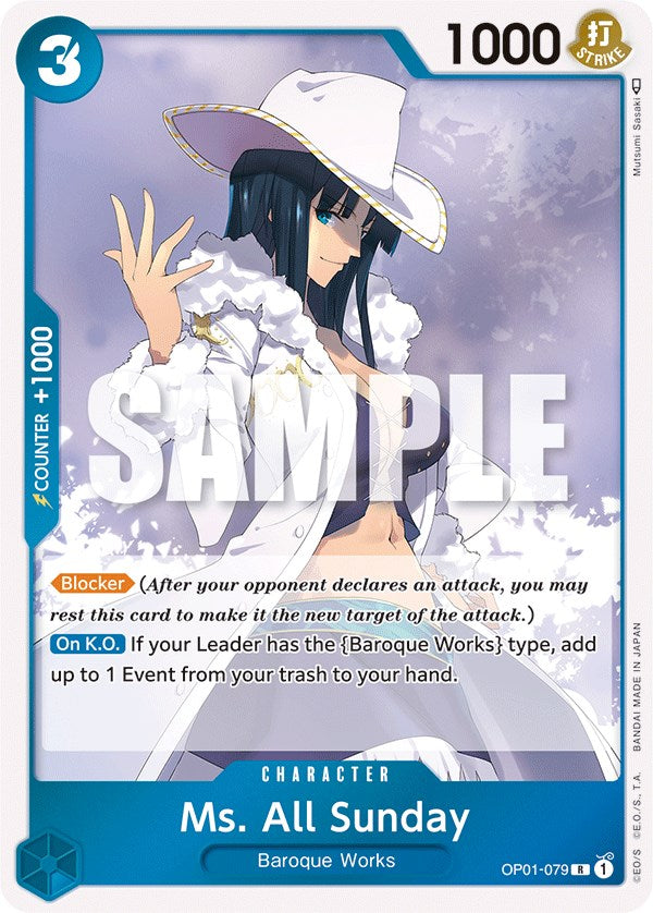 One Piece Card Game: Ms. All Sunday card image