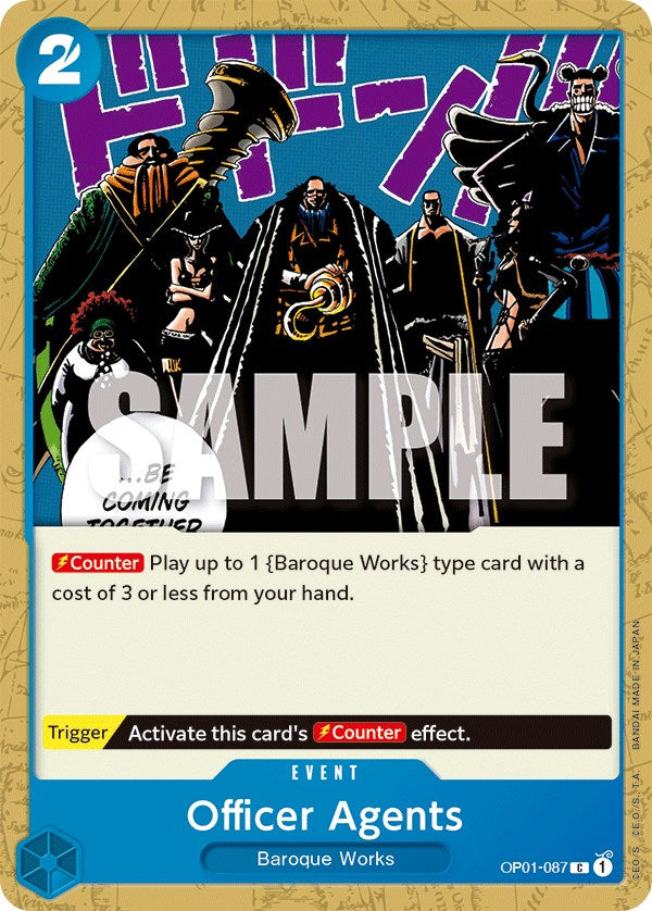 One Piece Card Game: Officer Agents card image