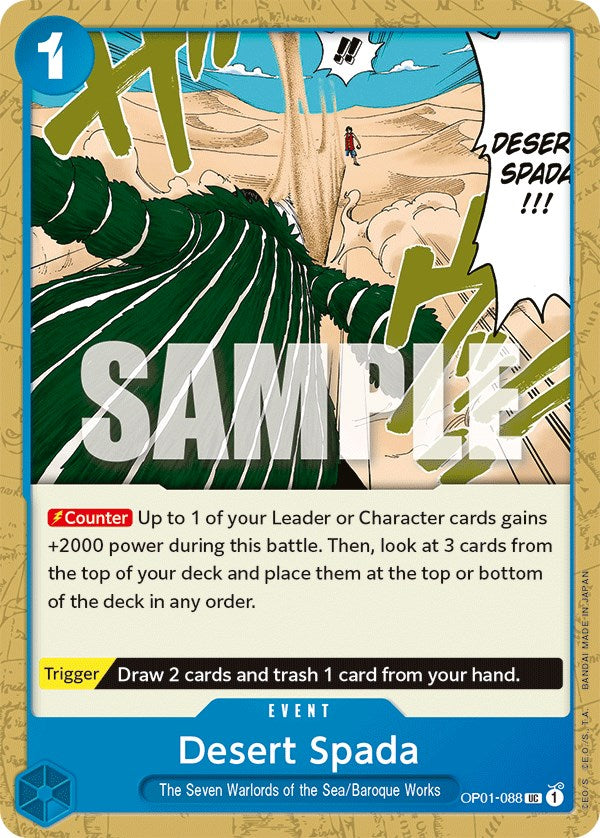 One Piece Card Game: Desert Spada card image