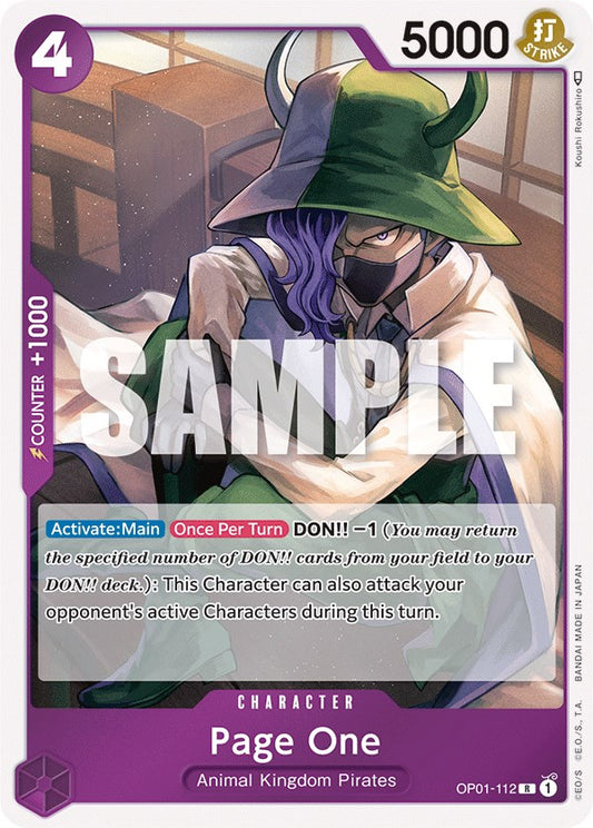 One Piece Card Game: Page One card image