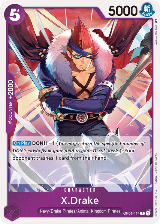 One Piece Card Game: X.Drake (114) card image