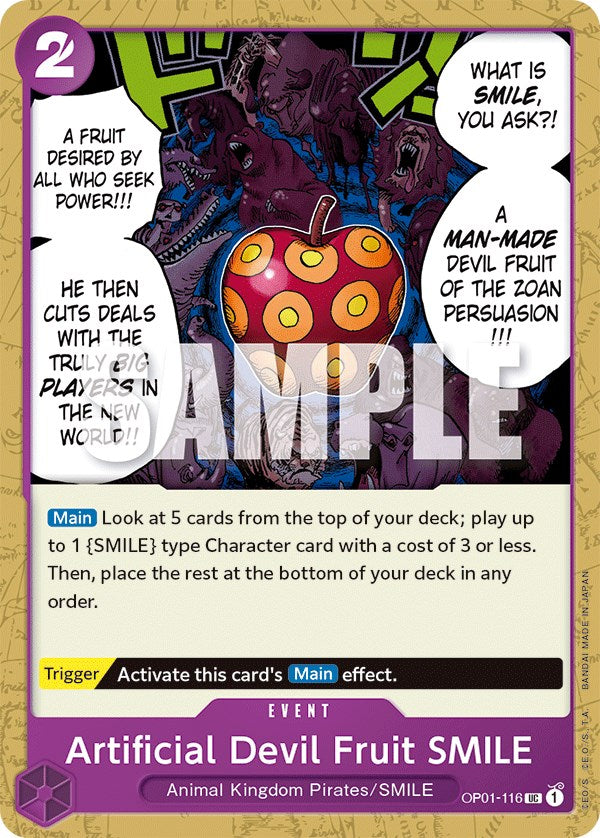 One Piece Card Game: Artificial Devil Fruit SMILE card image