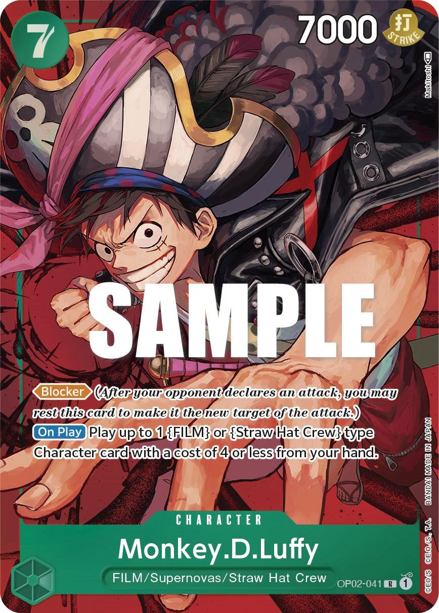 One Piece Card Game: Monkey.D.Luffy (041) (Alternate Art) card image