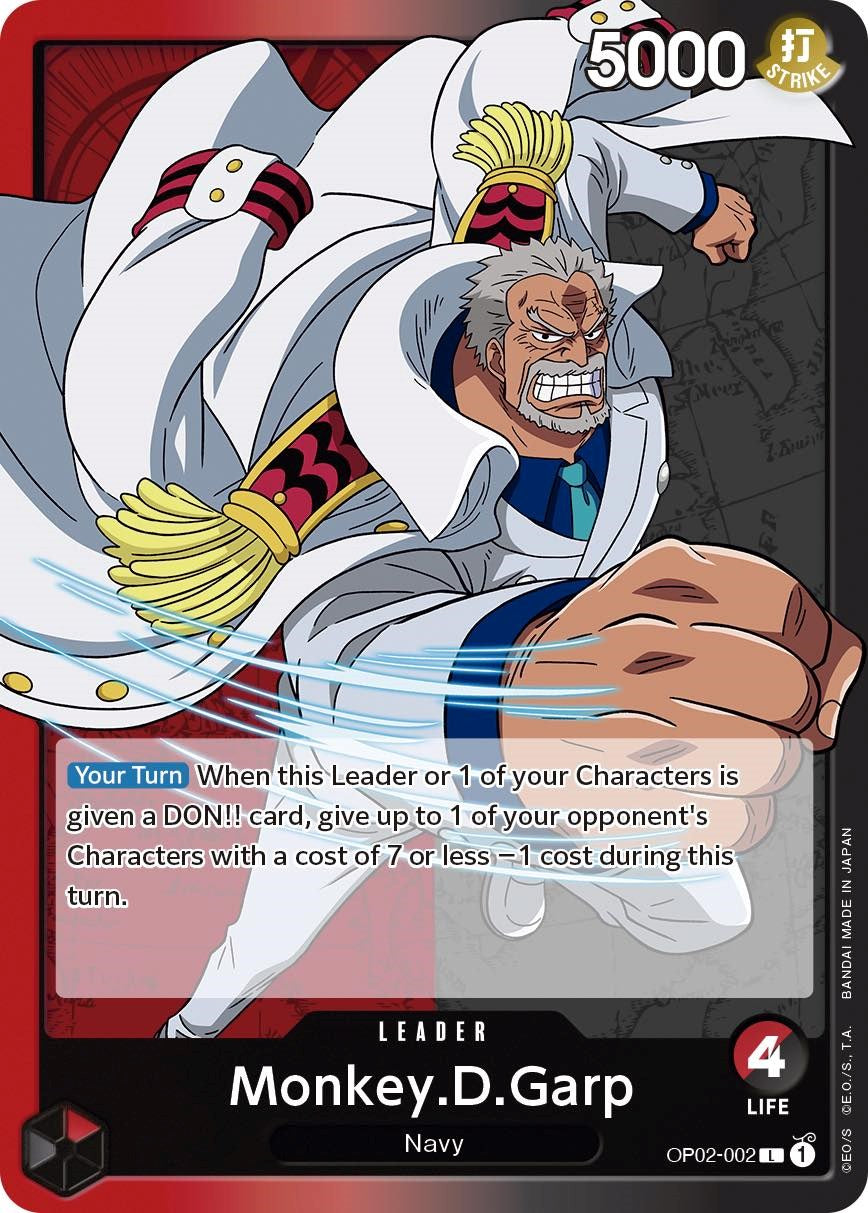 One Piece Card Game: Monkey.D.Garp (002) card image