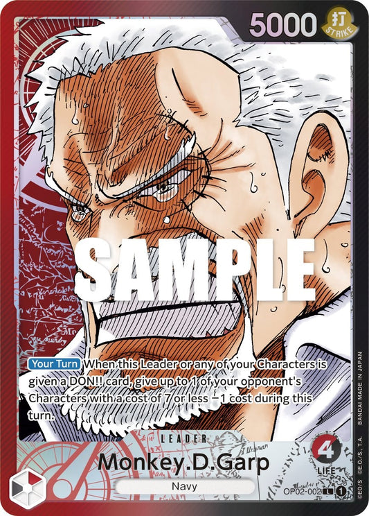 One Piece Card Game: Monkey.D.Garp (002) (Alternate Art) card image