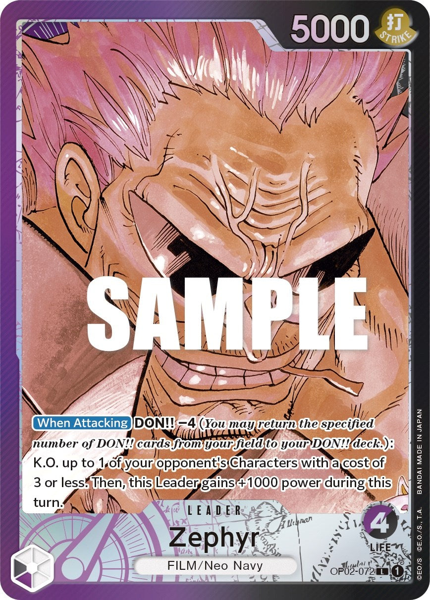 One Piece Card Game: Zephyr (Alternate Art) card image