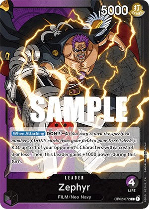 One Piece Card Game: Zephyr card image