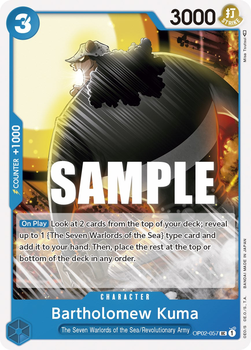 One Piece Card Game: Bartholomew Kuma card image