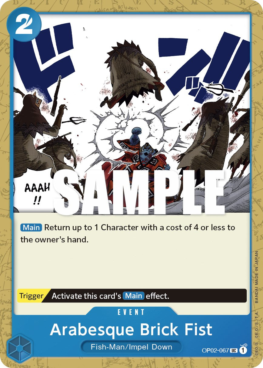 One Piece Card Game: Arabesque Brick Fist card image