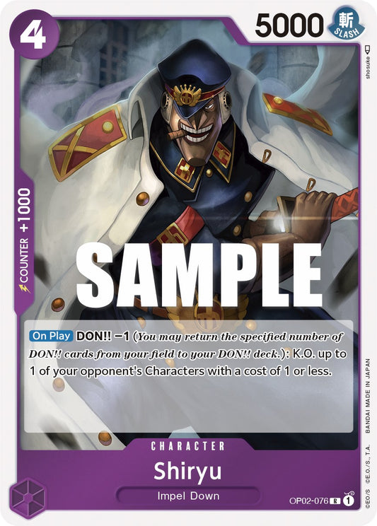 One Piece Card Game: Shiryu card image