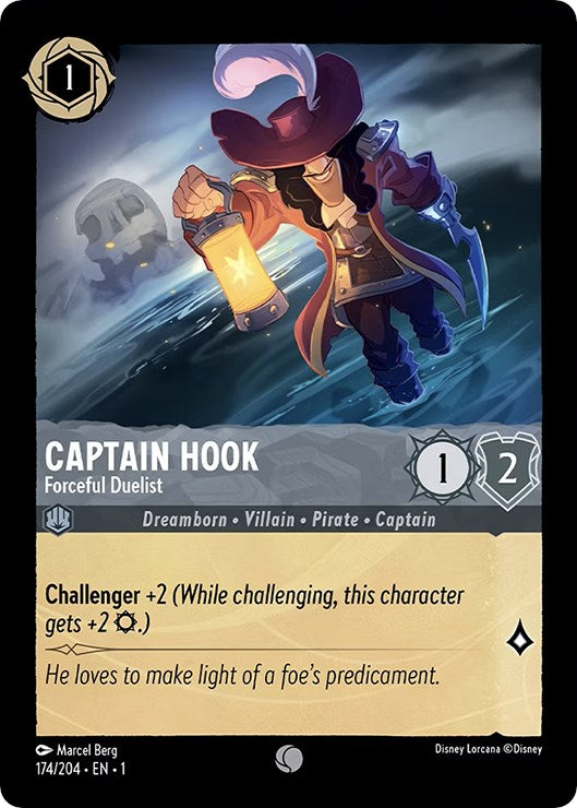 Disney Lorcana: Captain Hook - Forceful Duelist card image