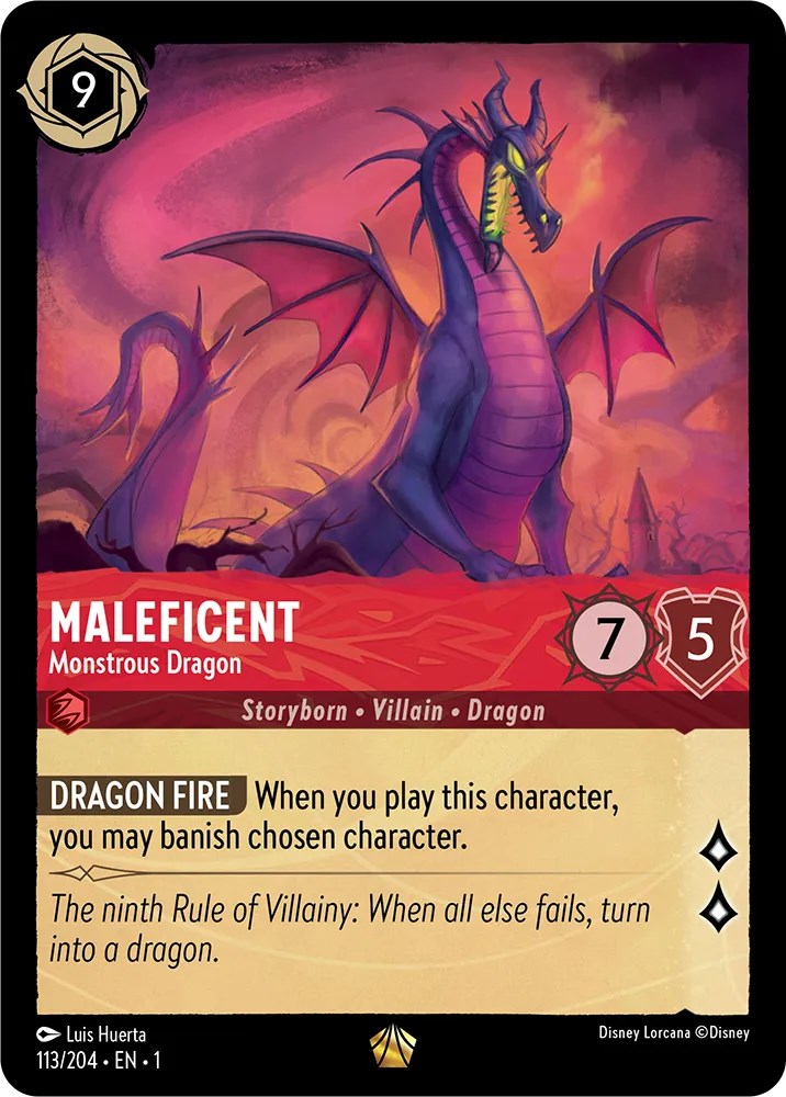 Disney Lorcana: Maleficent - Monstrous Dragon card image