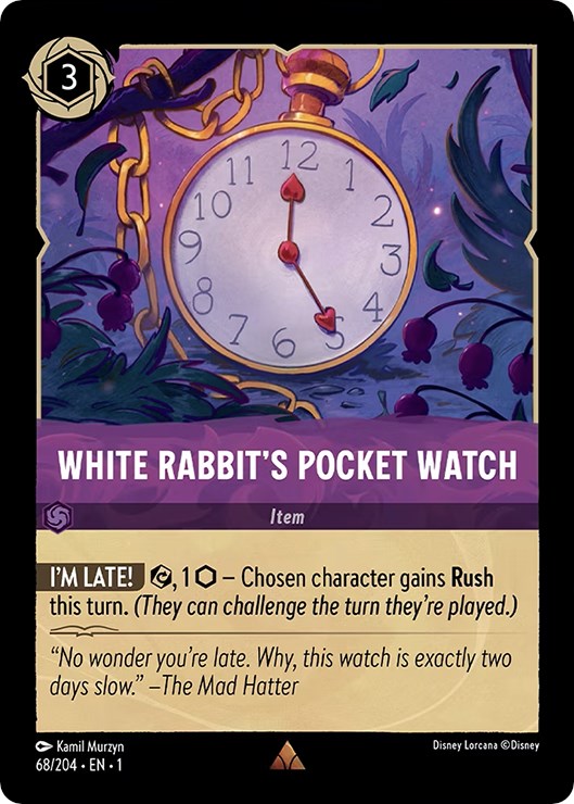 Disney Lorcana: White Rabbit's Pocket Watch card image