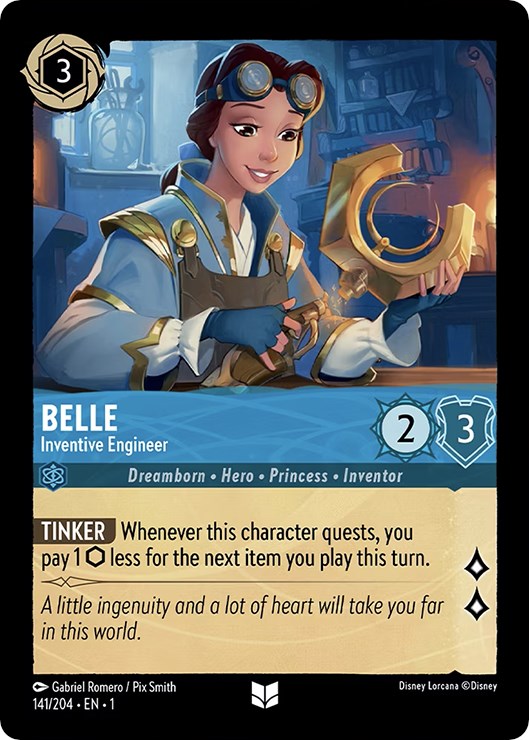 Disney Lorcana: Belle - Inventive Engineer card image