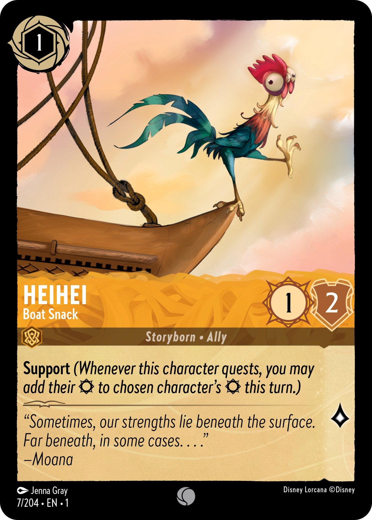 Disney Lorcana: Heihei - Boat Snack card image