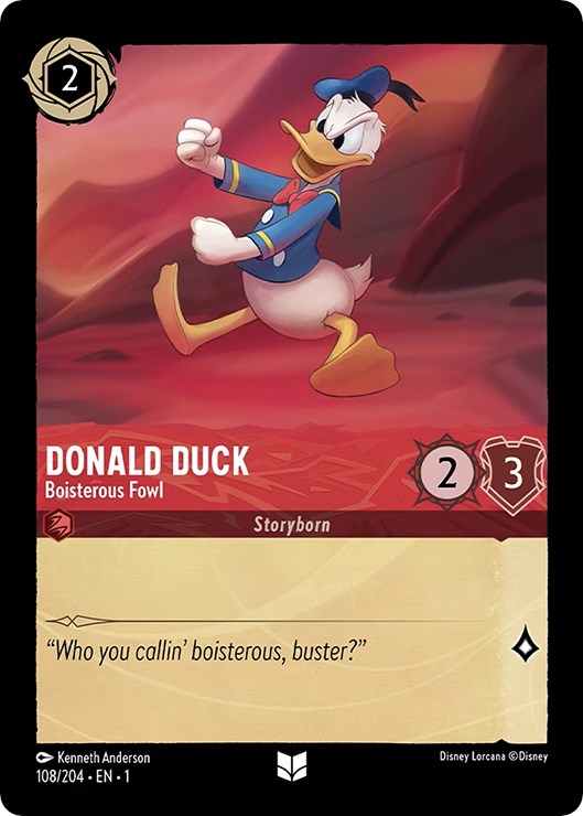 Disney Lorcana: Donald Duck - Boisterous Fowl card image