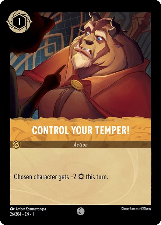 Disney Lorcana: Control Your Temper! card image