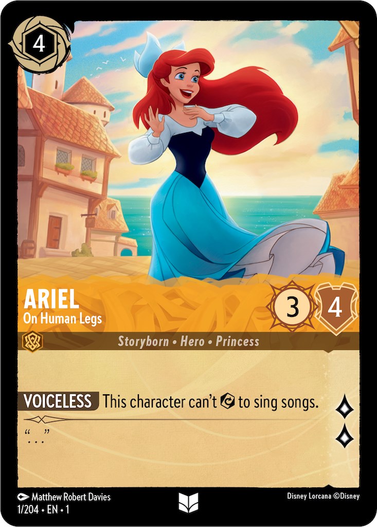 Disney Lorcana: Ariel - On Human Legs card image