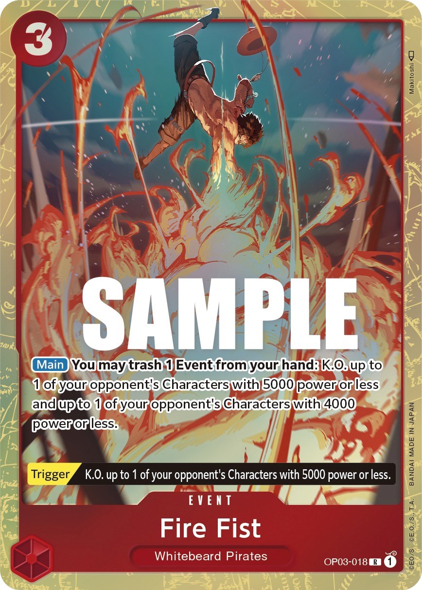 One Piece Card Game: Fire Fist (Alternate Art) card image