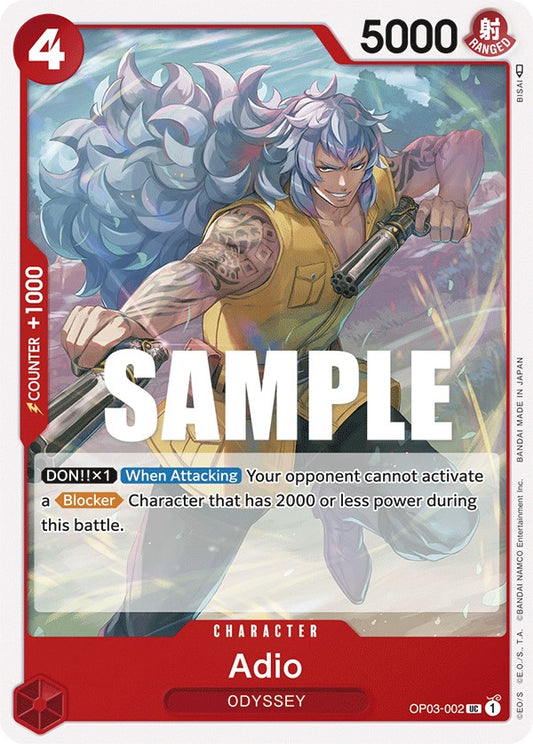 One Piece Card Game: Adio card image