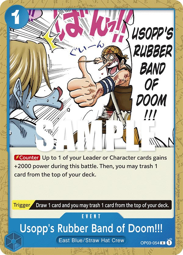 One Piece Card Game: Usopp's Rubber Band of Doom!!! card image