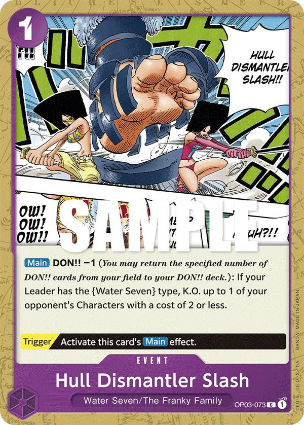 One Piece Card Game: Hull Dismantler Slash card image