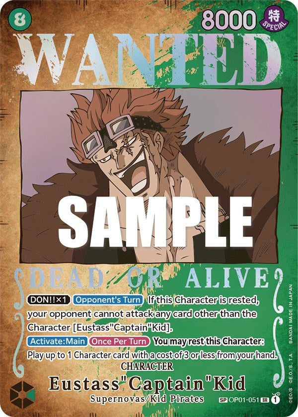 One Piece Card Game: Eustass"Captain"Kid (Wanted Poster) card image