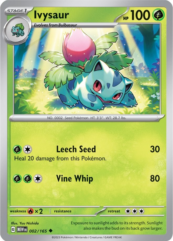 Pokemon: Ivysaur - 002/165 card image