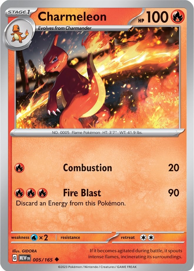 Pokemon: Charmeleon - 005/165 card image