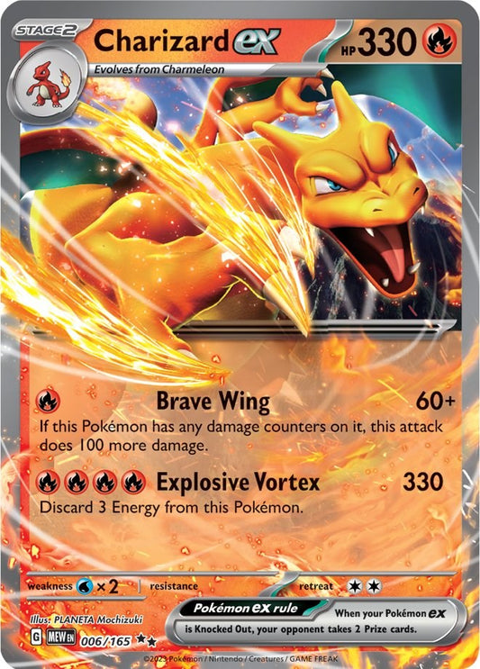 Pokemon: Charizard ex - 006/165 card image