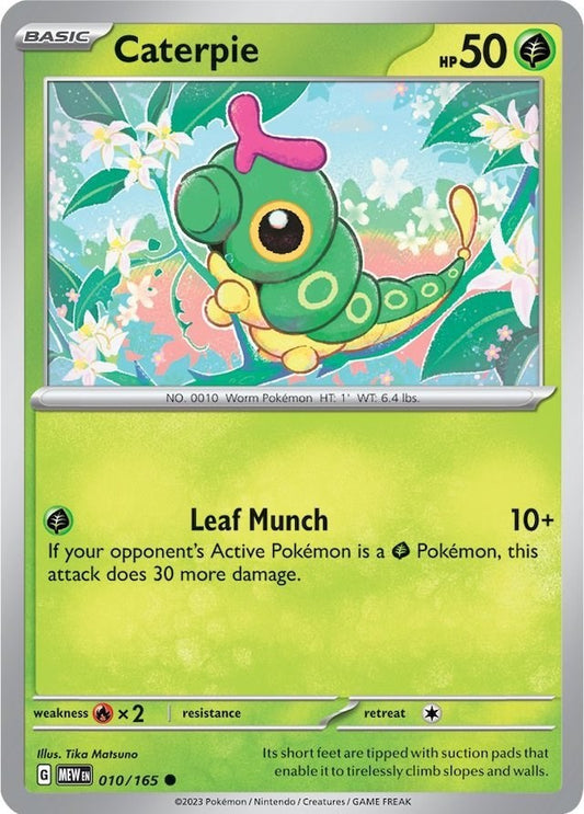 Pokemon: Caterpie - 010/165 card image