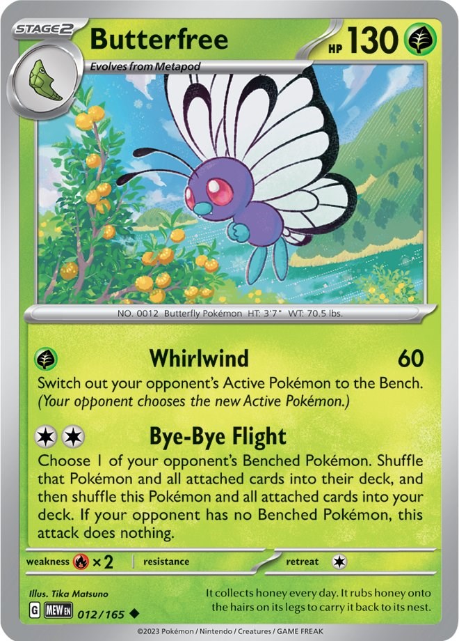 Pokemon: Butterfree card image