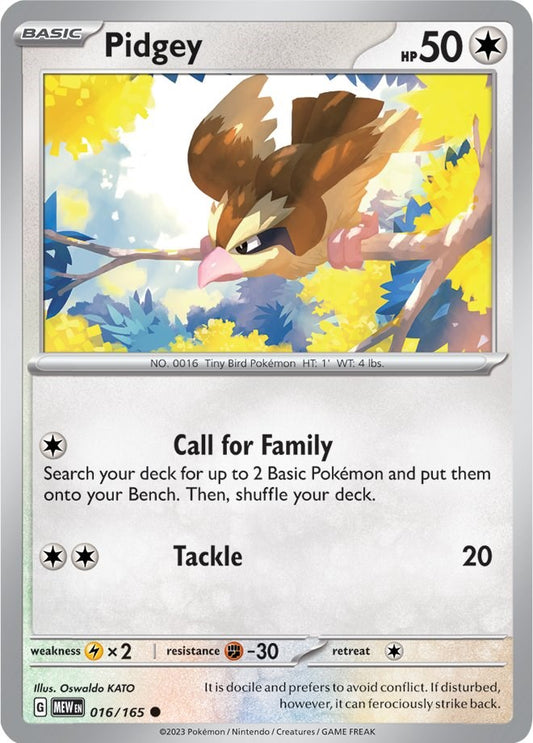 Pokemon: Pidgey card image