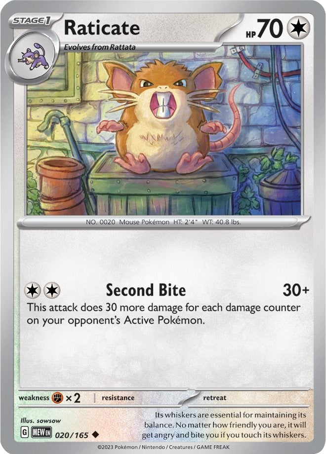 Pokemon: Raticate card image