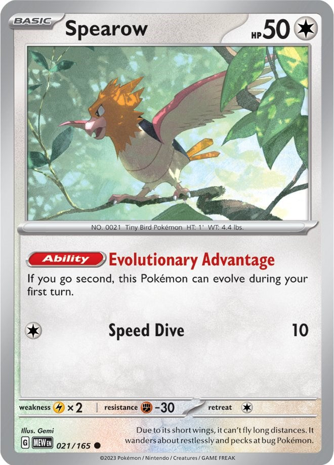 Pokemon: Spearow card image