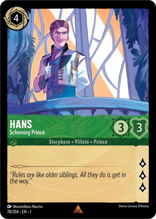 Disney Lorcana: Hans - Scheming Prince card image