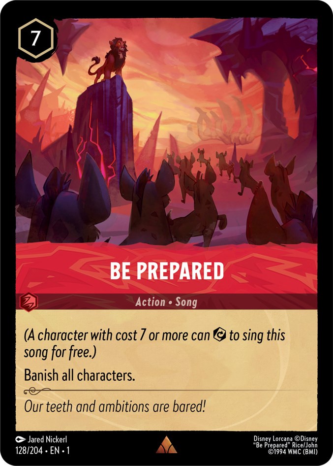 Disney Lorcana: Be Prepared card image