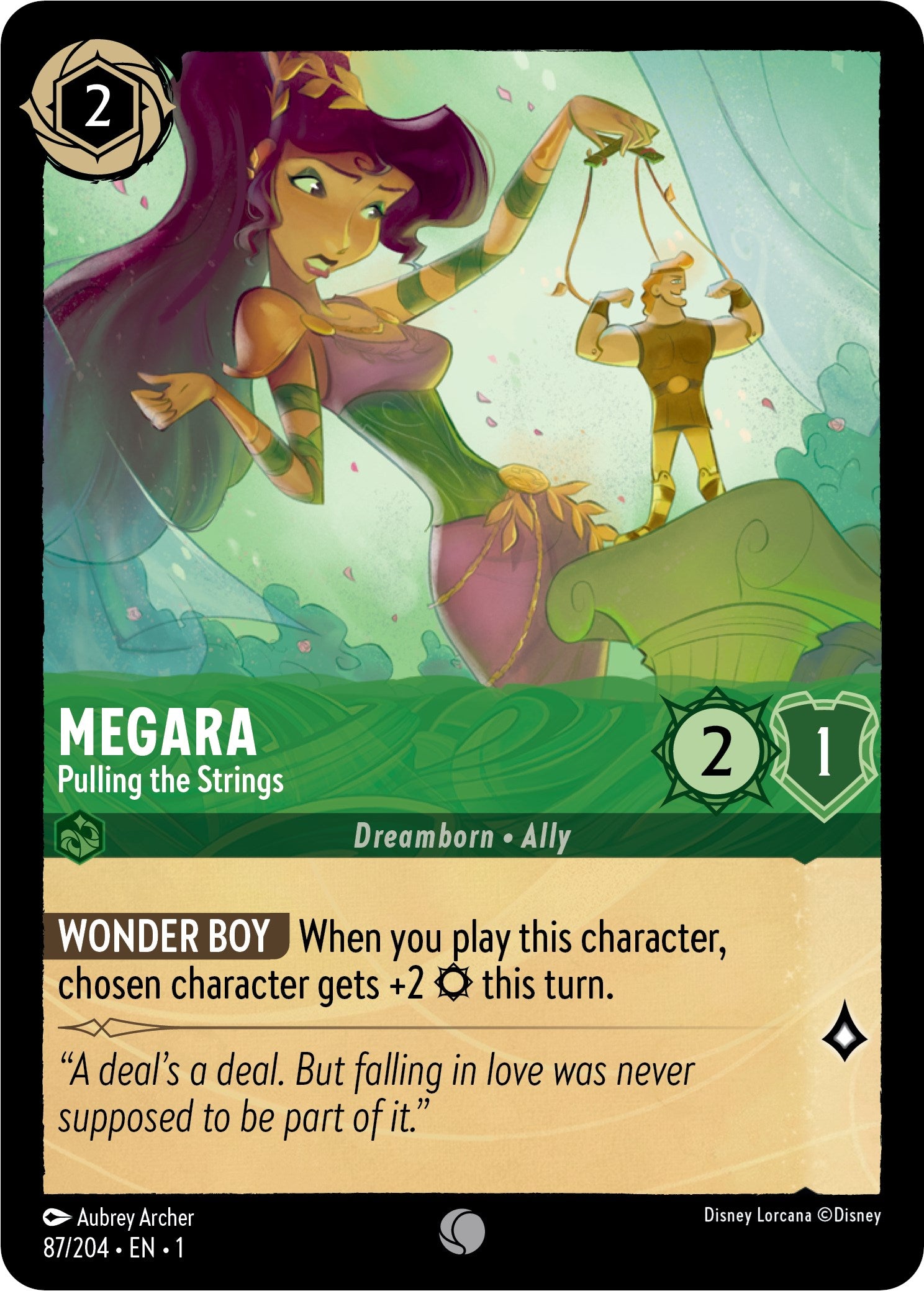 Disney Lorcana: Megara - Pulling the Strings card image