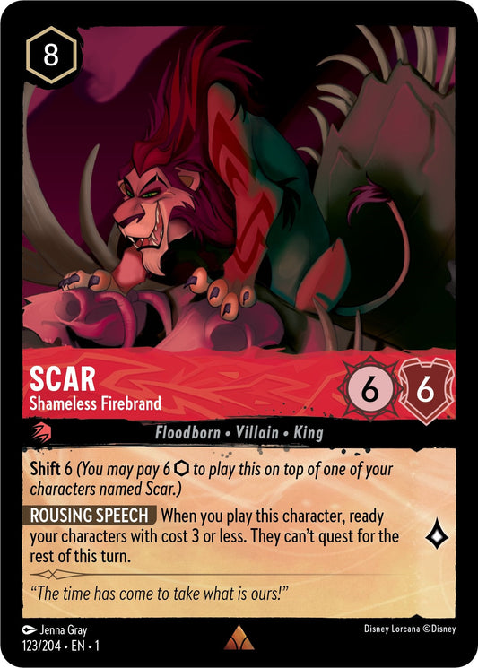 Disney Lorcana: Scar - Shameless Firebrand card image