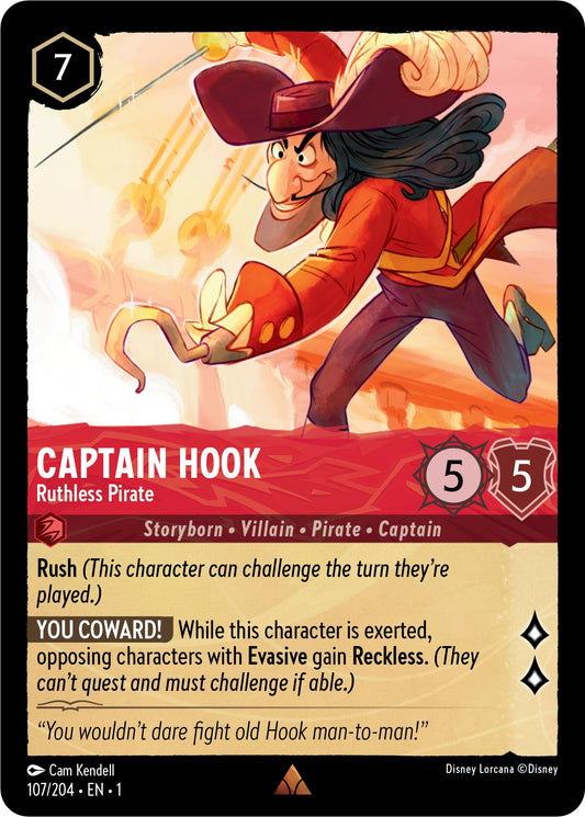 Disney Lorcana: Captain Hook - Ruthless Pirate card image