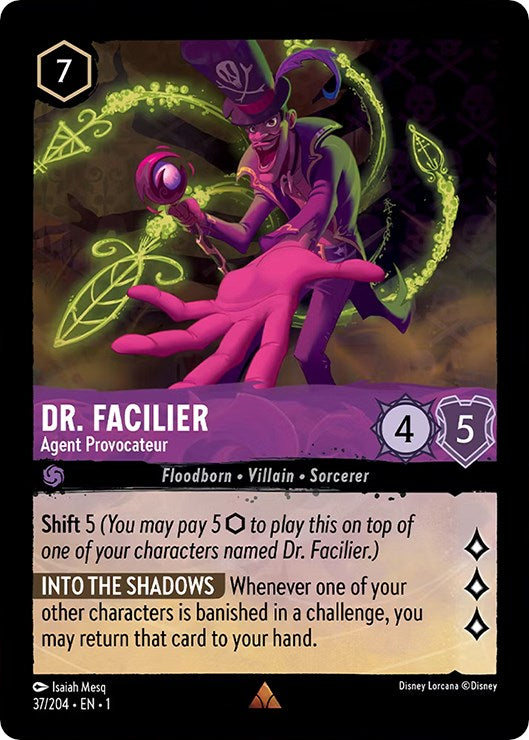 Disney Lorcana: Dr. Facilier - Agent Provocateur card image